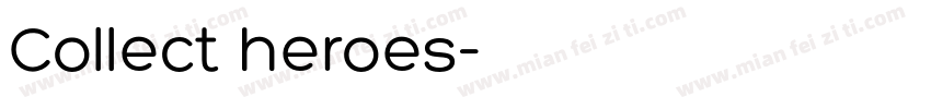 Collect heroes字体转换